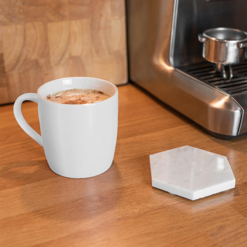 image 1 of Argon Tableware Coloured Coffee Mugs - 350ml - Pink/White - Pack of 6 | Multi | Multi | 6