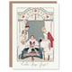 image 1 of George Barbier Art Card Between Two Flames Vintage Czech Fashion