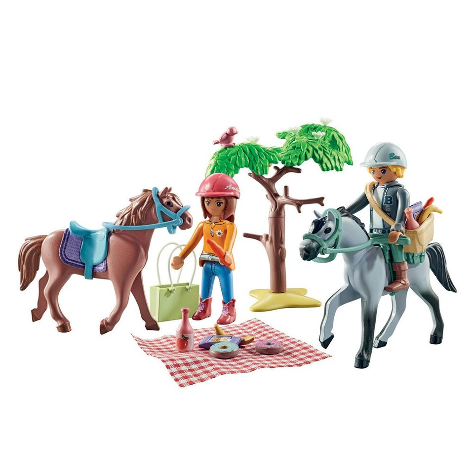 image 1 of PLAYMOBIL 71470 Horses of Waterfall Horse Riding Trip Starter Pack
