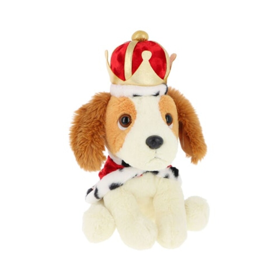 18cm King Charles Spaniel with Crown and Cape