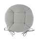 image 1 of Harbour Housewares Round Garden Chair Seat Cushion - Grey | Grey | Grey