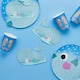 image 3 of Puffer Fish Round Paper Plates 23cm - Pack of 8