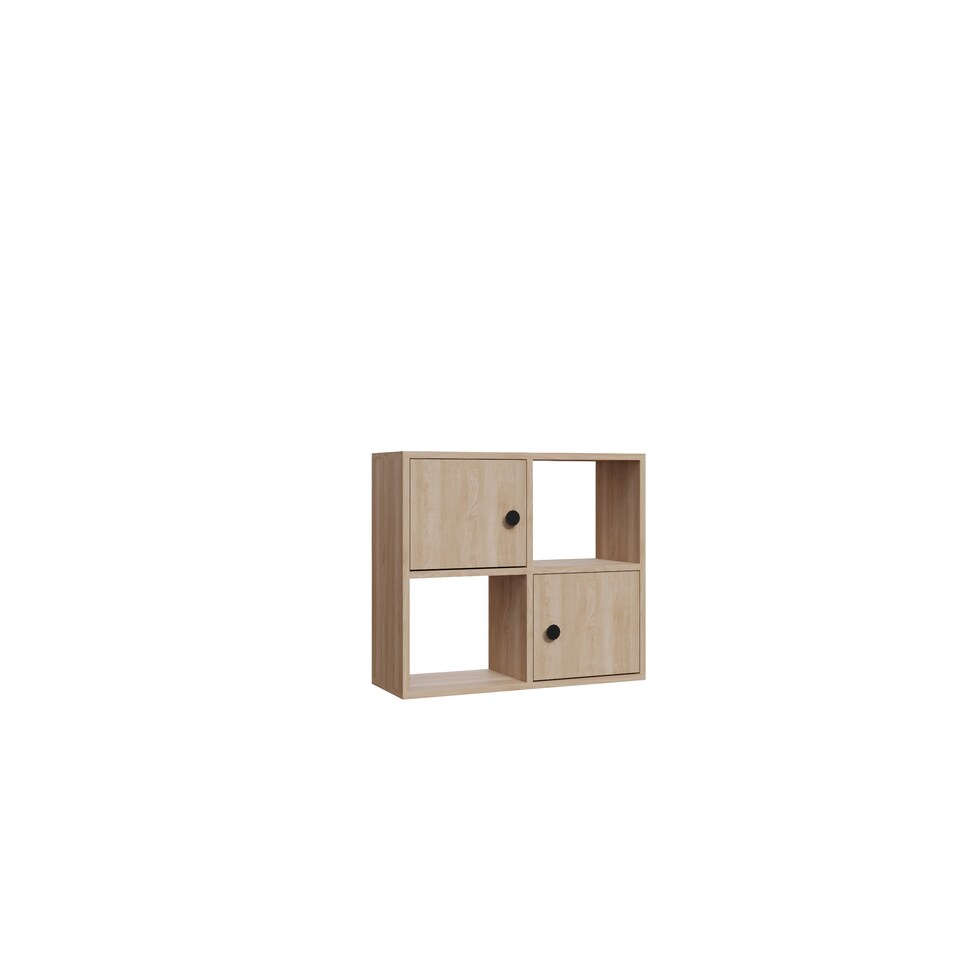 image 1 of Decorotika Tuttle 2-tier and 2 Cabinets Bookcase