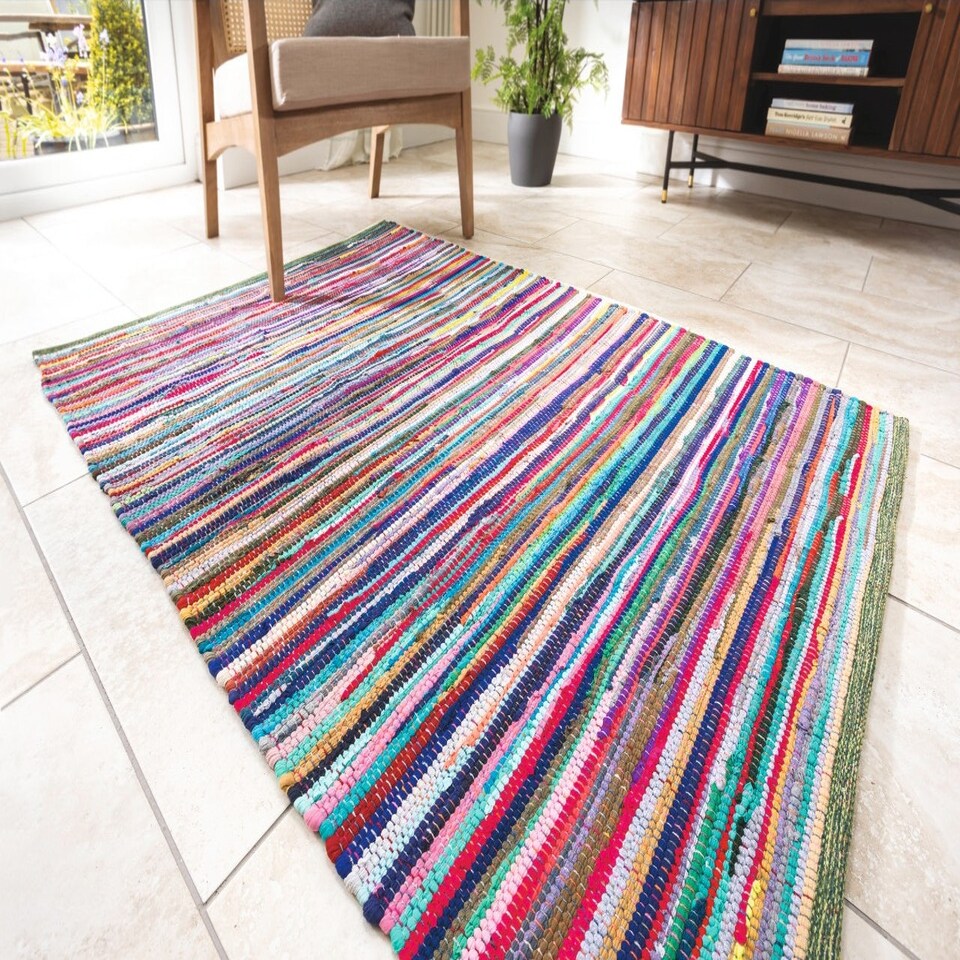 image 1 of Chindi Rag Rug - 60 x 90cm