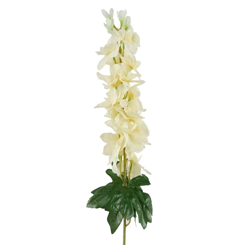 image 1 of 6 x 75cm Delphinium Cream Artificial Stem