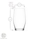 image 3 of LAV Ella Highball Glasses - 495ml - Clear - Pack of 6 | Clear | Clear