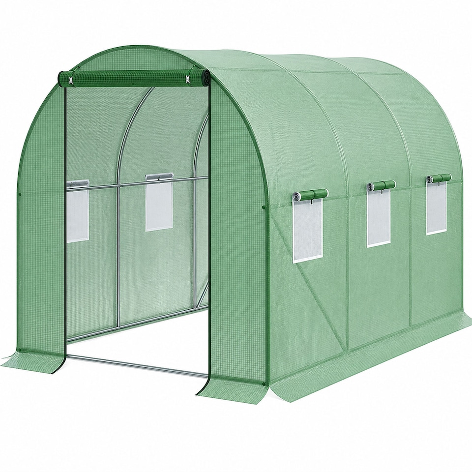 image 1 of ​​Garden Polytunnel Greenhouse 3x2x2m Walk-In Grow Tunnel