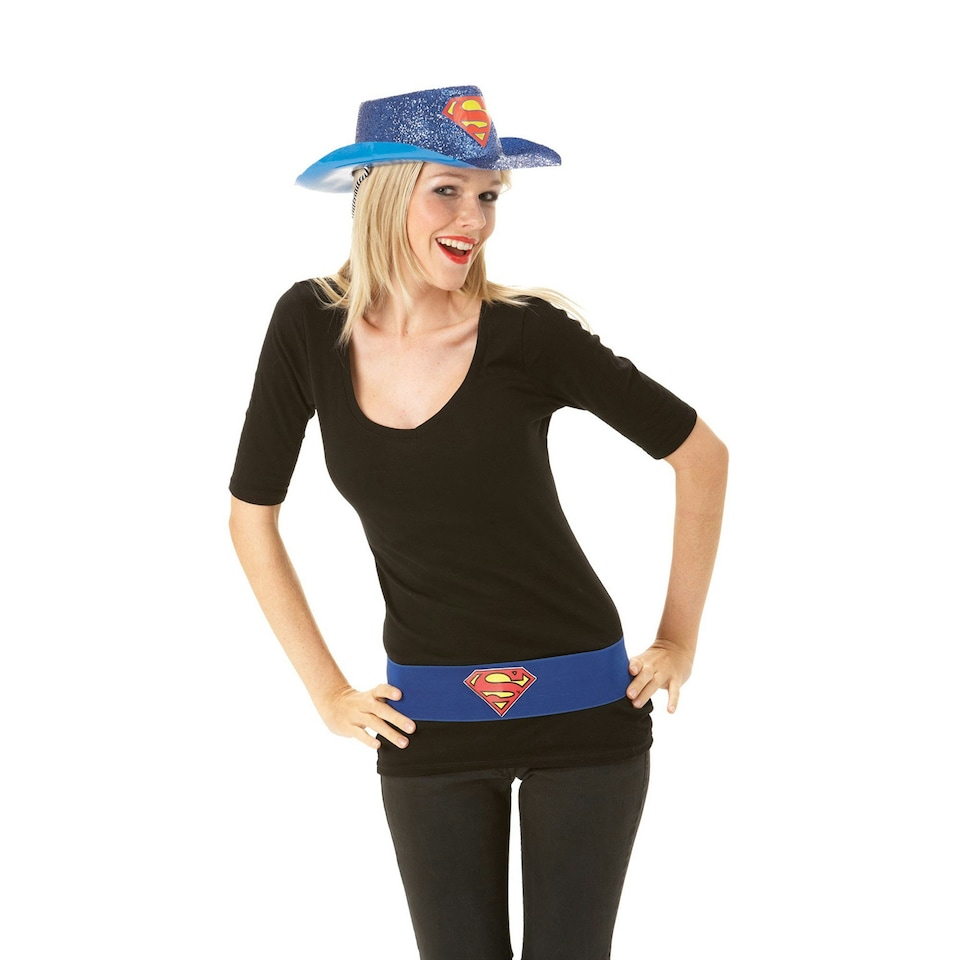 Supergirl Belt - Blue/Yellow/Red - One Size