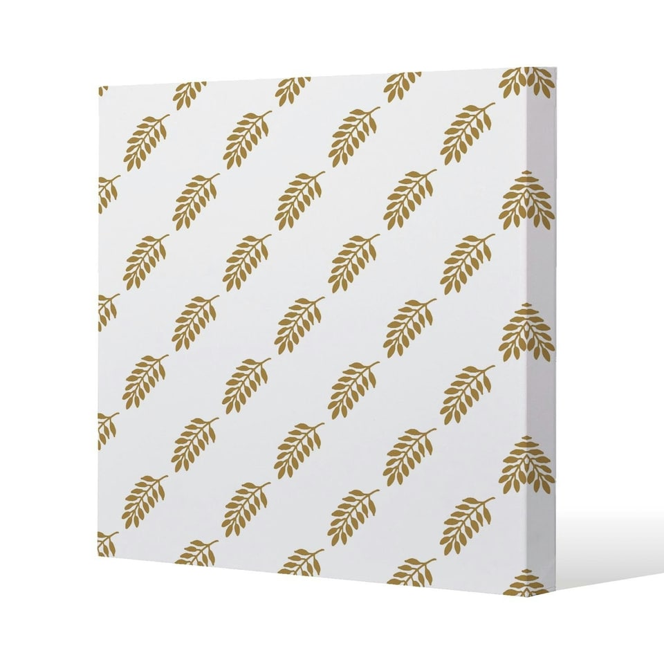 image 1 of Gold Leaf Pattern (Canvas Print) 114 x 114 x 4cm