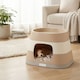image 4 of Dog Cat Pet Home Kitten Kennel Animal Shelter Weatherproof Indoor Outdoor House | Multi | Mocca | 1
