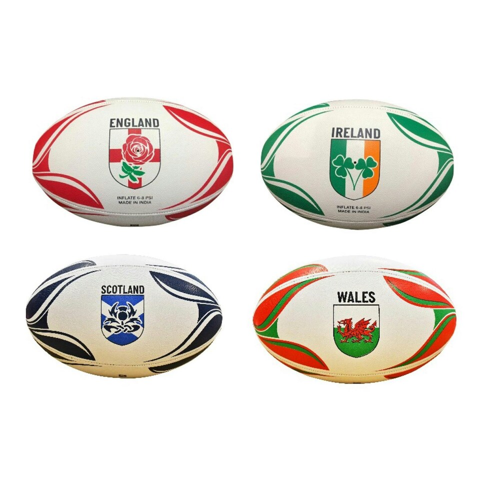 Gioco England FA Rugby Ball - White/Red - 5
