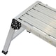 image 9 of 150kg Folding Aluminium Work Platform Step Up Bench Ladder EN131 | Silver