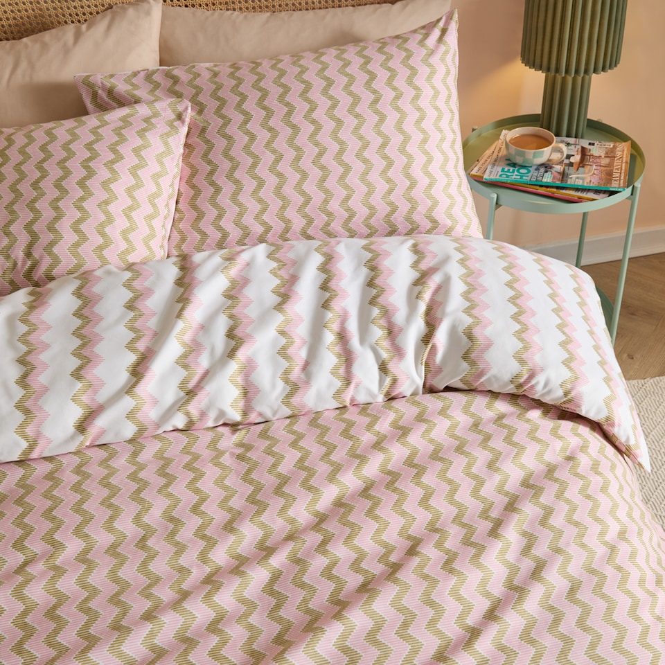 image 1 of Duvet Day Reversible Izzie Soft Touch Duvet Set, Double, Blue | Green | Green | Double