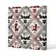 image 1 of Egyptian Hieroglyphs in Red & Black (Canvas Print) 90 x 90 x 4cm