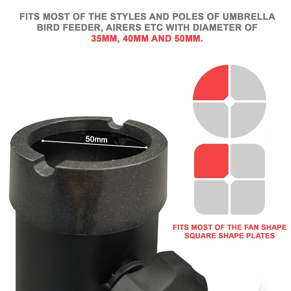 image 1 of Parasol Base Umbrella Patio Garden Heavy Duty Metal Stand Holder Cross Frame