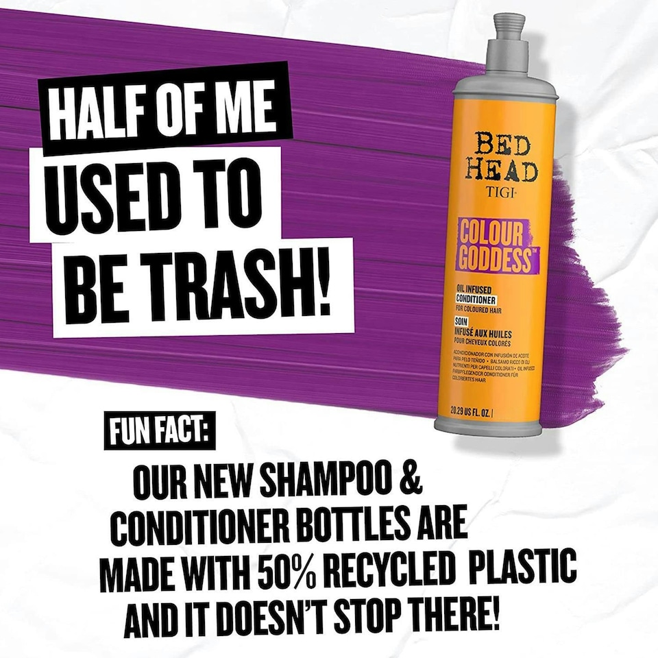 image 1 of Bed Head by TIGI Colour Goddess Conditioner For Coloured Hair 400ml, 2pk