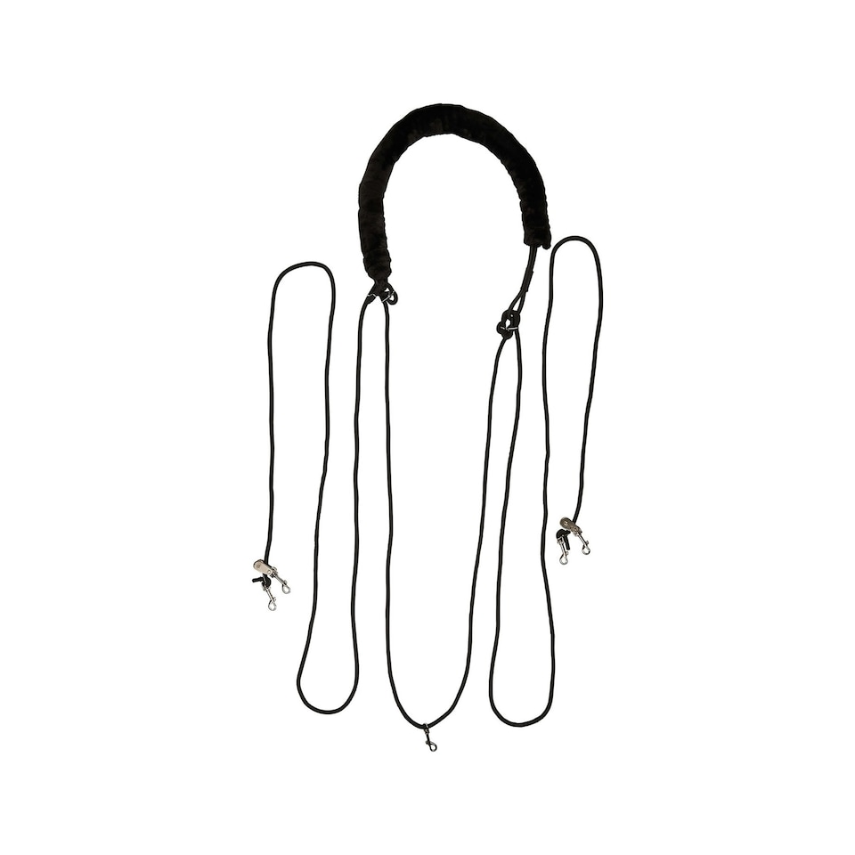 Imperial Riding IRH Horse Lunging Reins - Black - One Size Black | Black | One Size