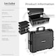 image 6 of Camera Case - ABS plastic shell, 4 thick foam inserts, snap closures, 35 litres | Black | black | L | 1