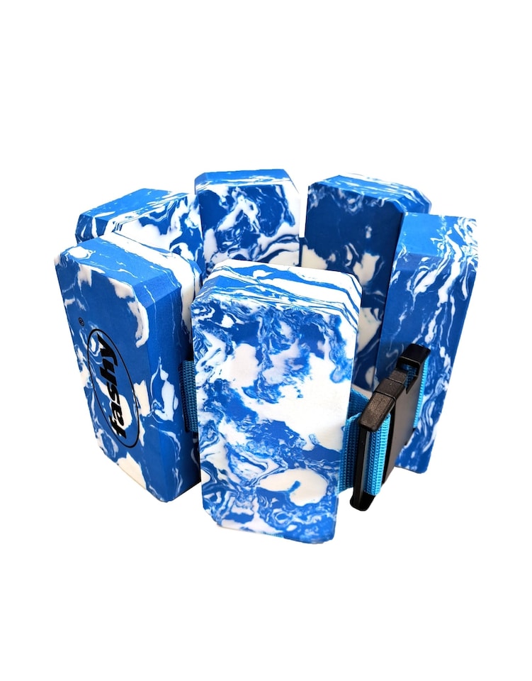 image 1 of Fashy Adult Aqua 6-Pads Swim Belts - Blue/White