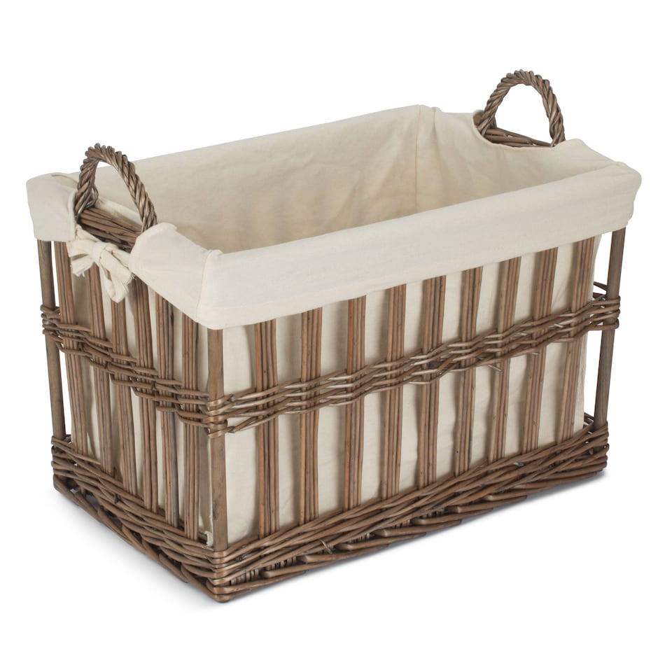 image 1 of Small Malmo Openwork Laundry Storage Basket | Brown | Brown