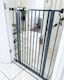 image 10 of Safetots Extra Tall Narrow Metal Safety Gate Pressure Fit, 68.5cm - 75cm, Slate Grey, 104cm in Height, Extra Tall Baby Gate | Grey | 1