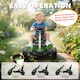 image 4 of AIYAPLAY Pedal Go Kart, Ride on Racer with Freewheel System, Brake, Non-Slip EVA Wheels, Metal Frame, Go Kart for Kids Ages 3-6 Years | Green