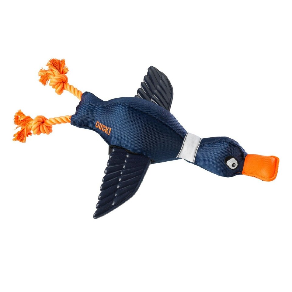 House Of Paws Duck Thrower With Wings Dog Toy - Navy - One Size
