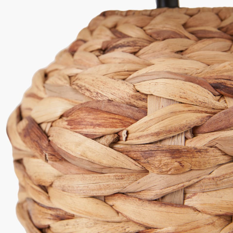 image 1 of Boho Natural Water Hyacinth Table Lamp