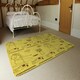 image 3 of Pattern of Egyptian hieroglyphics (Rug) Yellow | XL: 160x230cm