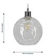 image 6 of Set of 2 Barnum - Clear Dimpled Glass Easy Fit Pendant Shades | Clear | Medium | 2