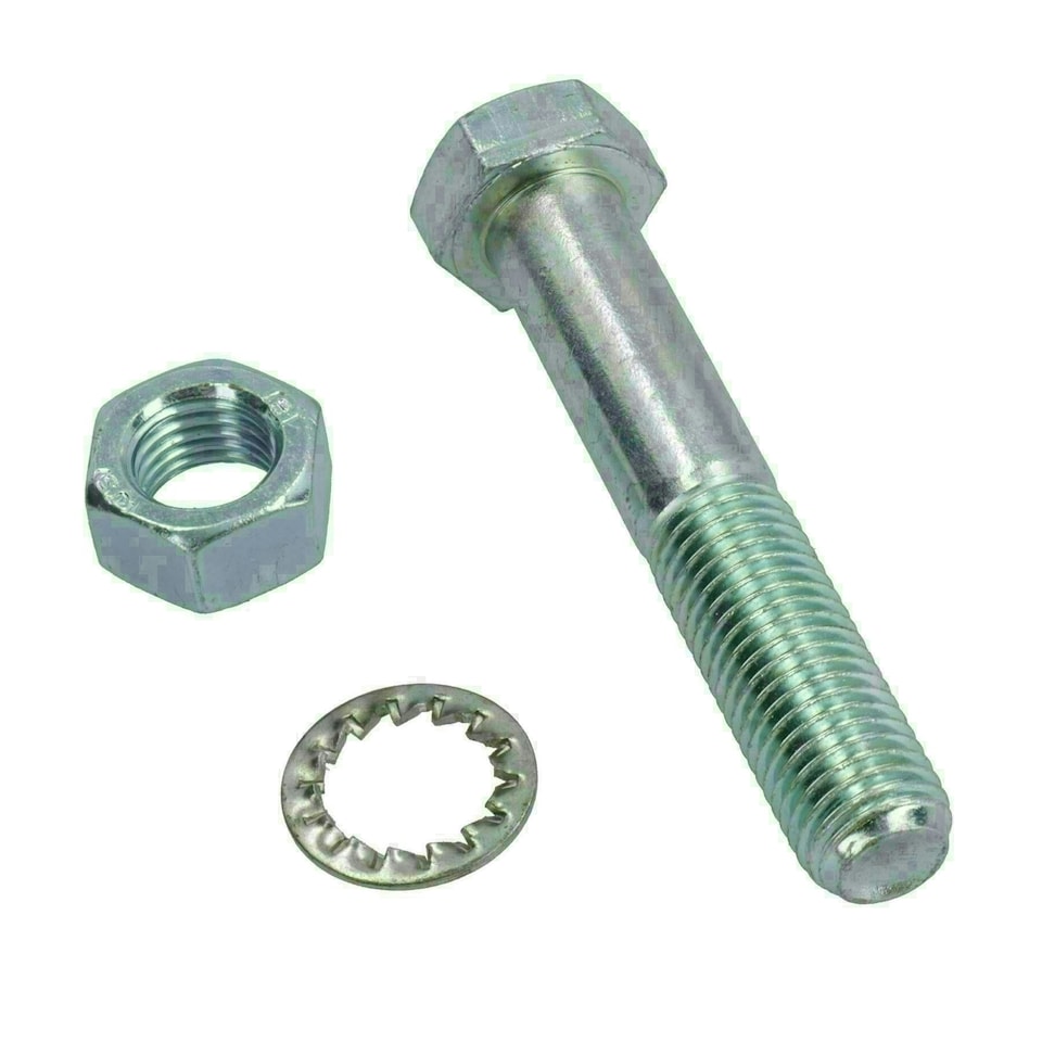 image 1 of M16 (16mm) x 90mm High Tensile Tow Bar Ball Fixing Bolts Washers + Nuts 10 Pack