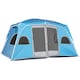 image 1 of Outsunny Camping Tent, Family Tent 4-8 Person 2 Room Easy Set Up, Blue