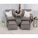 image 2 of Companion Garden Set with Pull-Out Footstools Including Cushions