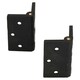 image 1 of Reinforced Nylon Hinge Plastic 64x67mm Italian Industrial Door Locker Hatch 2PK Black
