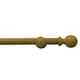 image 1 of Wooden Eyelet Curtain Pole, 300cm Brown | Oak