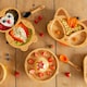 image 5 of Tiny Dining Round Bamboo Suction Plate - Beige