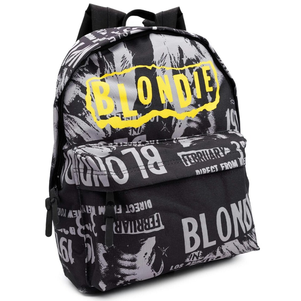image 1 of Blondie 3rd February 1977 LA Concert Backpack - Black/White/Yellow - One Size