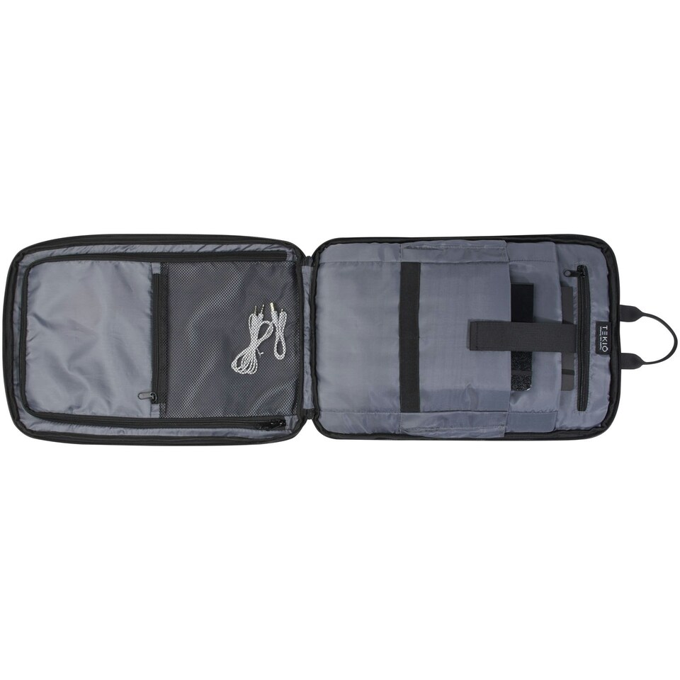 image 1 of Tekio Rise Recycled Laptop Backpack - Solid Black - One Size