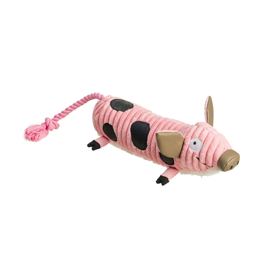 House Of Paws Pig Cord Dog Chew Toy - Pink - 45cm