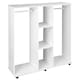 image 1 of HOMCOM Mobile Double Open Wardrobe w/ Clothes Hanging Rail