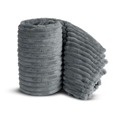 Velosso Super Soft Chunky Cord Blanket Throw