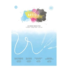 Artiste Mixed Media Pad, White, A3, 250gsm 15 Sheets