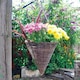 image 5 of Marco Paul Brown Rattan Cone Hanging Basket 12" | Brown