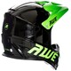 image 3 of AWEBlast BMX/Downhill/Full Face/Enduro Bike Helmet Black Green Medium 56-58cm Black | M