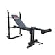 image 5 of HXGN Adjustable Barbell Bench with Leg Developer, Folding 4-Position Incline, 6 Foam Rollers (18 kg) | Black | RED | 18.0KILOGRAMS