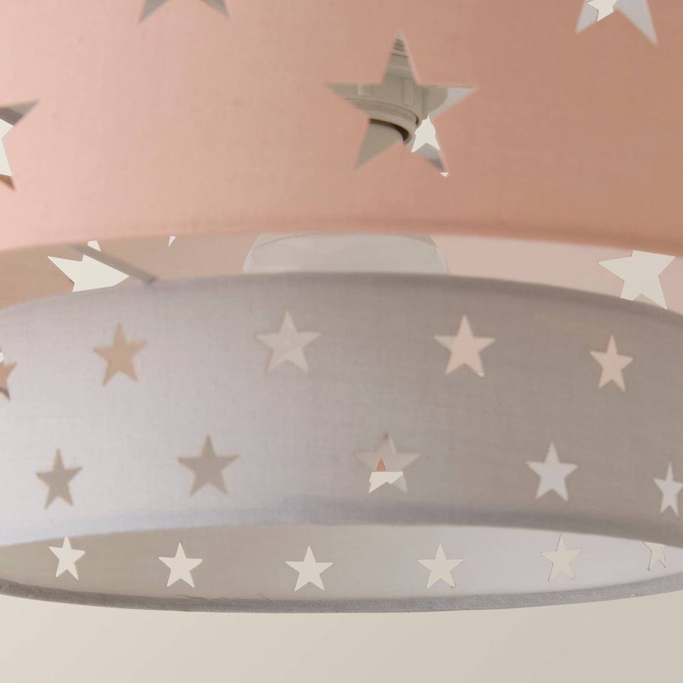 image 1 of ValueLights Weaver Pink Ceiling Pendant Shade | Pink