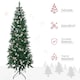 image 4 of HOMCOM 6' Snow Artificial Christmas Tree Holiday Home Décor with Pine Cones