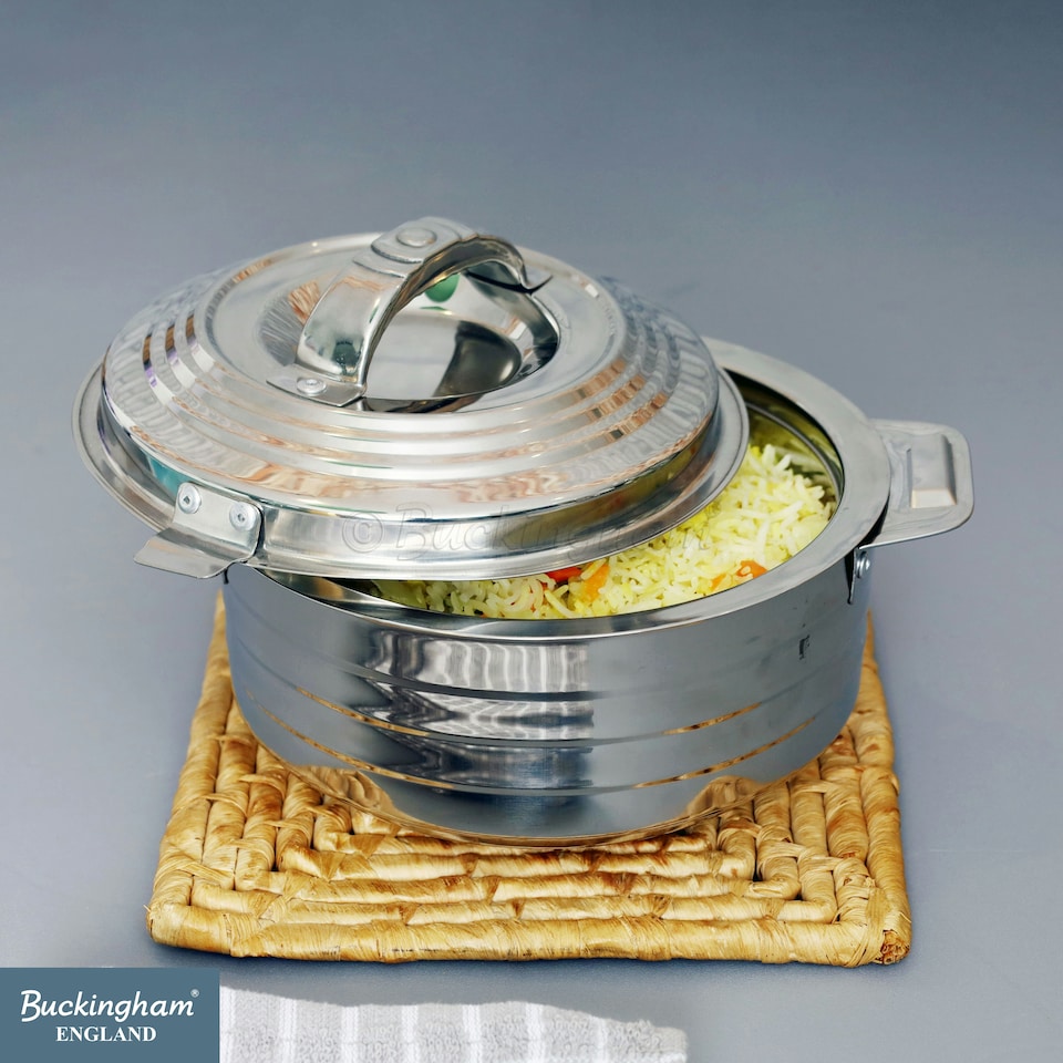 image 1 of Buckingham Double Wall Stainless Steel Hot Pot Dish 1500 ml
