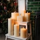image 7 of Nicola Spring Square Vanilla Pillar Candle - 110 Hours - Cream | Cream | Beige