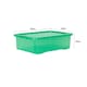 image 5 of Wham Crystal 5 x 32L Stackable Plastic Storage Boxes with Lids Green